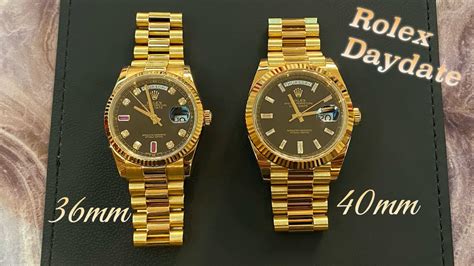 day date 36 vs 40